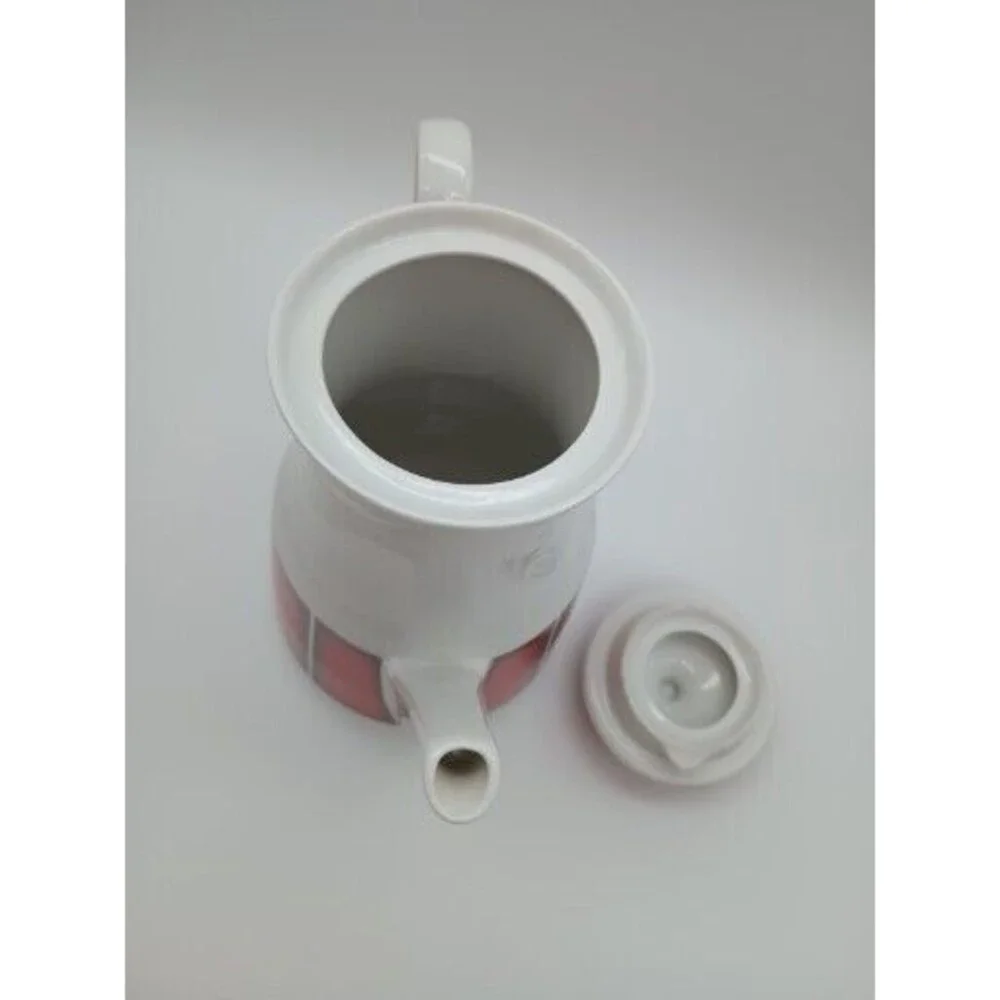 Winterling Marktleuthen MCM Teapot Red White Bavaria